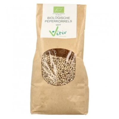Afbeelding van Vitiv Witte Peper Korrels Bio 1KG