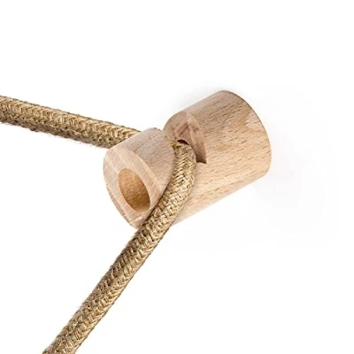 Afbeelding van creative cables Decentralizer, stoffen kabel houten plafond of muur &quot;V&quot; haak Neutraal