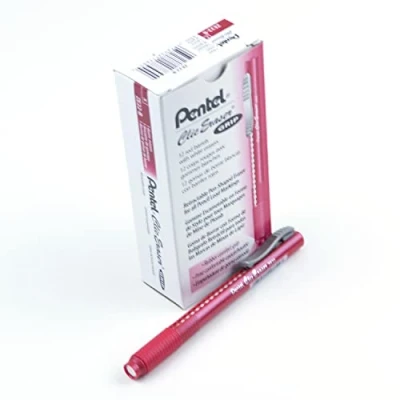 Afbeelding van Pentel Clic Eraser Grip, Retractable Navulbaar. rood