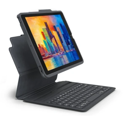 Afbeelding van Zagg Pro Keys Apple iPad (2022/2021/2020) 12.9 inch Toetsenbord Hoes QWERTY Grijs