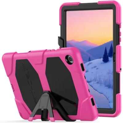 Afbeelding van TECHGEAR G SHOCK hoesje past op Samsung Galaxy Tab A9 Plus 11 inch 2023 (SM X210 / SM X215) Stoer robuust pantser schokbestendig impact survival standaard kinderen scholen bouwers