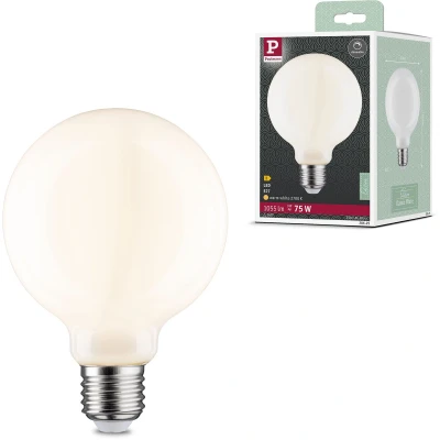 Afbeelding van Paulmann 28625 LED lamp filament G95 9W klassiek verlichtingsmiddel dimbaar opaal 2700 K warmwit E27