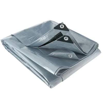 Afbeelding van Werkapro multifunctioneel zeil, grijs en zwart, 200 g/m2, 6 x 12 m