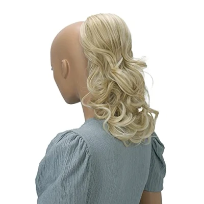 Afbeelding van CAISHA 30cm Haarstukje Vlecht Paardenstaart Haarextensies Volumineus Golvend Lichtblond Mix PH217