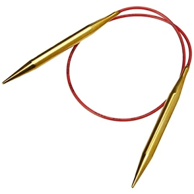 Afbeelding van addi Lace Gold Tip Fixed Circular Knitting Needles 50cm 7.00mm