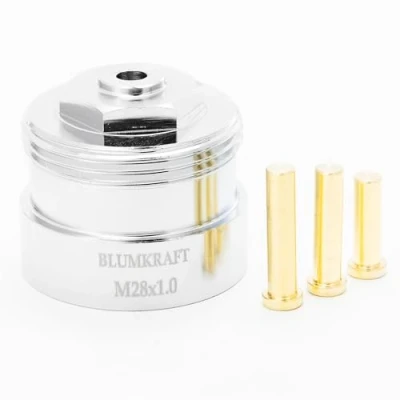 Afbeelding van BLUMKRAFT Metalen adapter voor radiatoren M28 x 1,0 M30 1,5 compatibel met Vama, Orkli. Thermostaatventiel M28F M30M