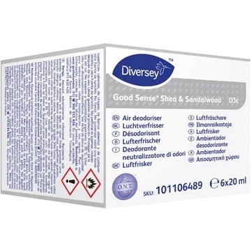 Afbeelding van Good Sense navulling voor automatische luchtverfrisser, Shea &amp; Sandalwood, pak van 6 stuks luchtverfrisser