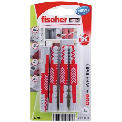 Afbeelding van Fischer Plug Duopower 10x80mm (Per 4 stuks)