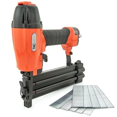 Afbeelding van TACWISE 1716 DGN50V Air Brad nagelpistool met 1000 nagels, gebruikt type 180 (18G) 20 50 mm, oranje