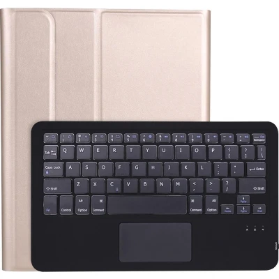 Afbeelding van Bluetooth Toetsenbord geschikt voor iPad Pro 11 (2020) hoes met Touchpad Goud
