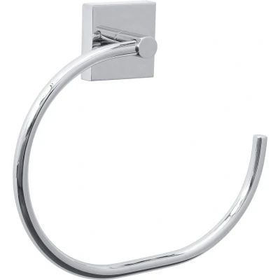 Afbeelding van tesa® Ekkro handdoekring, hoogglans verchroomd metaal, zelfklevend, 175 mm x 195 45