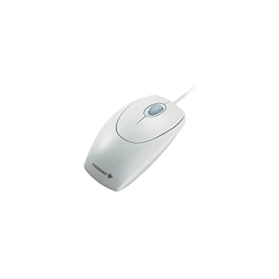 Afbeelding van CHERRY WheelMouse optische, bedrade muis, geschikt voor rechts en linkshandigen, optische sensor precieze beweging van de muisaanwijzer, lichtgrijs