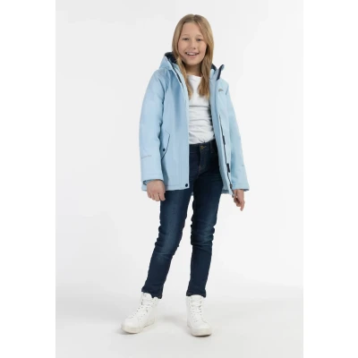 Afbeelding van Schmuddelwedda Tagesset Winterjas voor kinderen, Maat: 128, Eisblau