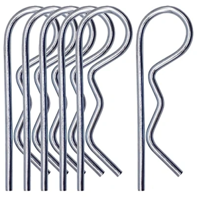 Afbeelding van SKIR&#039;CO (6 stuks) Verzinkte stalen veersplitpennen 3 mm, R clips, vormige veersplitpen