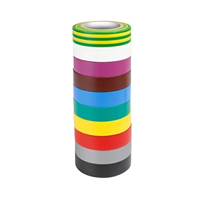 Afbeelding van Ah Accessories 580813Rnb10 10 Kleuren Isolatietape Set (0,13 X 15 Mm M)