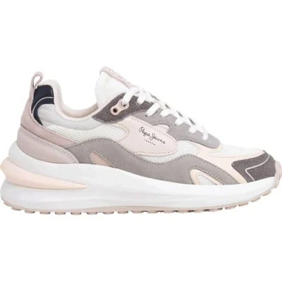 Afbeelding van Pepe Jeans Sneakers laag, Dames, Maat: 41, Smoke grey Leer/ synthetisch