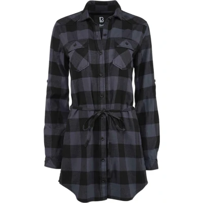 Afbeelding van Brandit LUCY Overhemdblouse, Dames, Maat: Small, Black grey