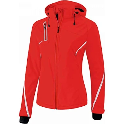 Afbeelding van Functioneel softshell jack dames rood/wit / 40