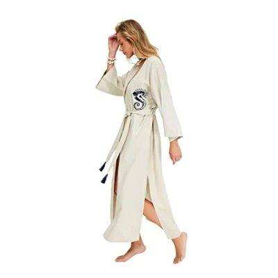 Afbeelding van Trendyol Kimono en kaftan, geborduurd, voor dames, Navy Blauw, 40
