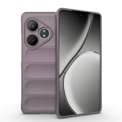 Afbeelding van EASSGU Voor Realme GT6/Realme GT Neo6 (6,78 inch) hoes, zachte TPU siliconen telefoonhoes, valbescherming, krasbestendig, valbestendig, lichtpaars