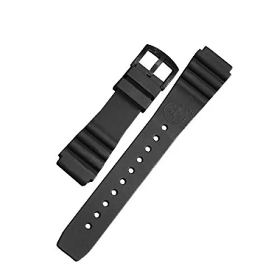 Afbeelding van BOMBFROG Duiker horlogeband siliconen zwart, snelsluiting horlogebandjes 20 mm 22 24 mm, duiker,