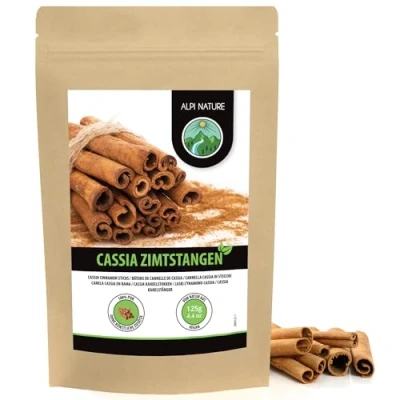 Afbeelding van Kaneelstokjes Cassia, Cassia kaneel 100% puur, zacht gedroogd, natuurlijk zonder toevoegingen, vegan (125 GR)
