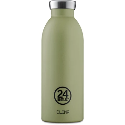 Afbeelding van Thermosfles Groen Sage 500 Ml RVS 24Bottles Earth Collection 7,3 X 20,4 Cm