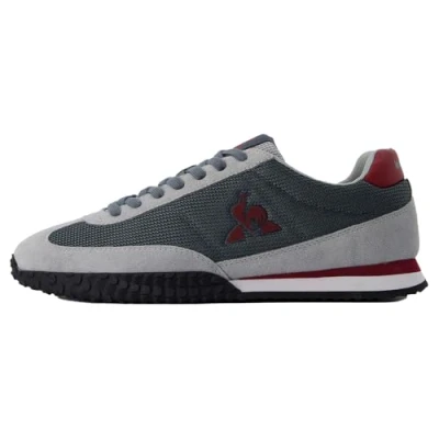 Afbeelding van le coq sportif Veloce I Unisex Sneakers laag, Maat: 44, Dark grey/dark red Leer/ synthetisch