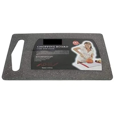 Afbeelding van Poundsaver Dikke kunststof snijplank, zwarte plastic sapgroeven, niet poreus, gemakkelijk handvat, antislip voedselbereiding het beste voor chef kok, keuken en professioneel gebruik (37 x