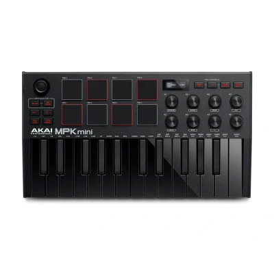 Afbeelding van AKAI MPK Mini MK3 Bedieningstoetsenbord Regelaar MIDI USB Zwart Special edition
