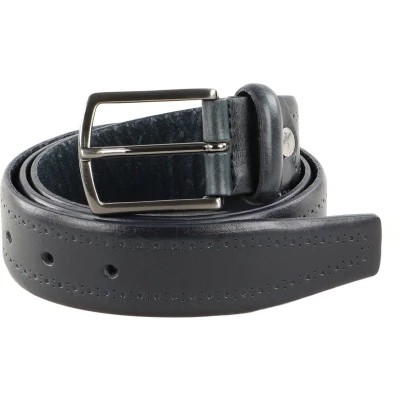 Afbeelding van Vanzetti Leren Riem Leather Belt W85 Marine Donkerblauw