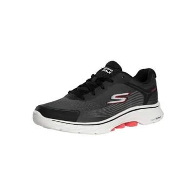 Afbeelding van Skechers GO WALK 7 Sneakers laag, Heren, Maat: 42.5, Black/red Textiel