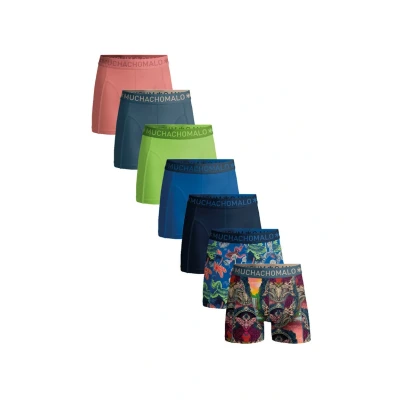 Afbeelding van MUCHACHOMALO Heren Boxers, Katoenen Ondergoed, Multipack 7 Pack, Boxershorts Print Klassieke Pasvorm, met Elastische Tailleband
