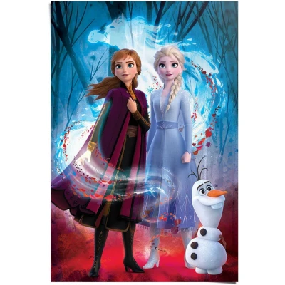 Afbeelding van Reinders! Poster Frozen 2 Anna Elsa Olaf Disney