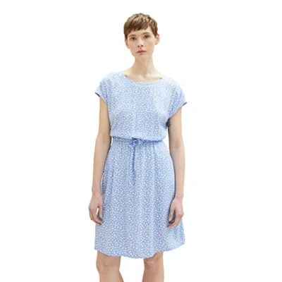 Afbeelding van TOM Tailor Denim EASY Jurk, Dames, Maat: XL, Light blue flower print