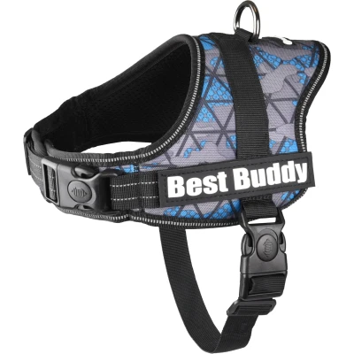 Afbeelding van Hondentuig Best Buddy Pluto Blauw Triangle S
