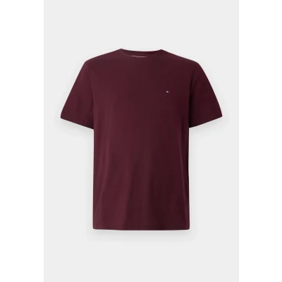 Afbeelding van Tommy Hilfiger Seasonal Solid TEE Tshirt basic, Heren, Maat: XS, Deep burgundy
