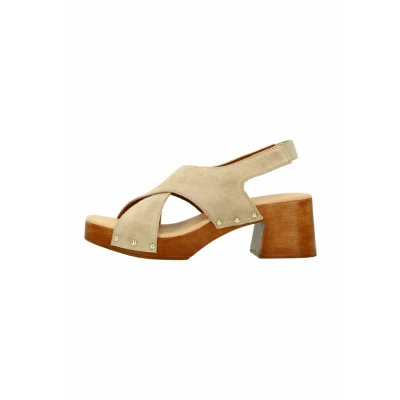 Afbeelding van Sacha suède sandalettes beige