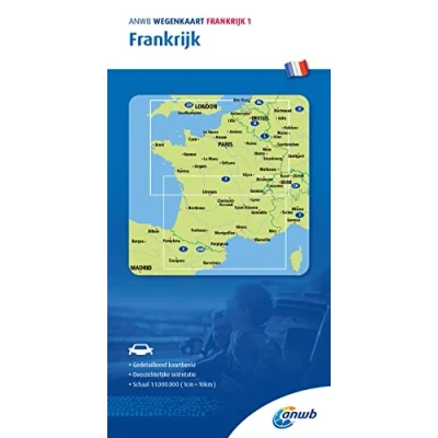 Afbeelding van ANWB Wegenkaart Frankrijk 1.