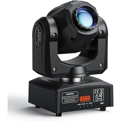 Afbeelding van UKing Moving Head LED discolamp, 50 W, DMX 512, RGBW lichteffecten, 8 GOBO, kleuren, 9/11 kanalen, voor DJ, partyverlichting, licht
