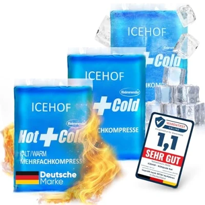 Afbeelding van ICEHOF Koelpads (3x), moderne soft gel, lange koelduur, koelpack, koelkussen, koelcompressen, koelcompres, koelzak, ijszak, vormbaar
