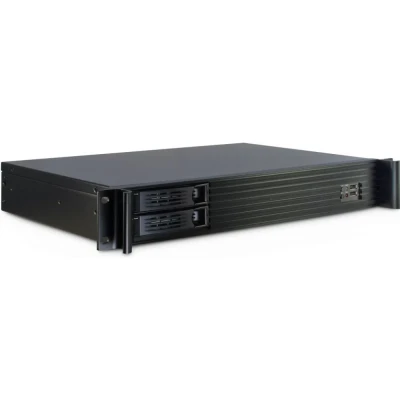 Afbeelding van Inter Tech 1.5U 1528L Rack Zwart computerbehuizing