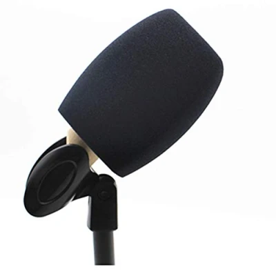 Afbeelding van Schuim Mic Cover Handheld Microfoon Windscherm Grote Foam Windschermen Pop Filters voor Interview Microfoons (zwart)