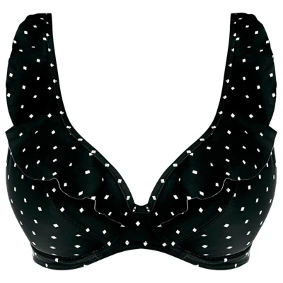 Afbeelding van Freya Jewel Cove High Apex Bikini Top With J Hook Zwart D 70 Dames