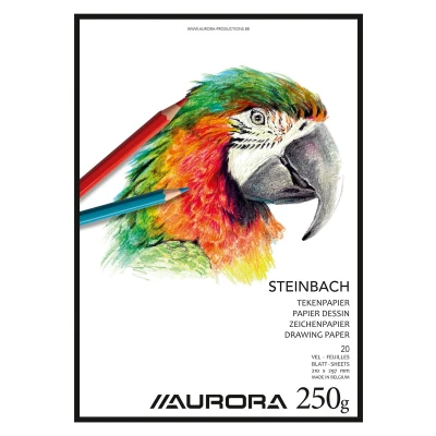 Afbeelding van Tekenblok Aurora A4 20v 250gr Steinbach papier