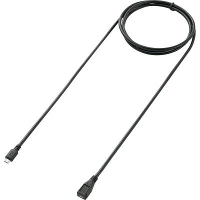 Afbeelding van Renkforce USB kabel 2.0 micro B stekker, bus 1.80 m Zwart Vergulde steekcontacten RF 5046550