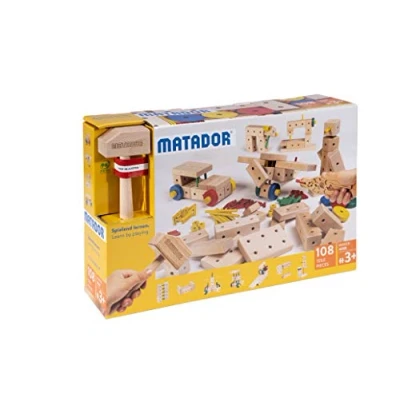 Afbeelding van Matador Houten constructieset Maker 108 delig