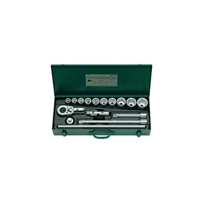 Afbeelding van Stahlwille 55/10/6 l 3/4&quot; dopsleutelset 16 delig in stabiele plaatstalen doos Made Germany