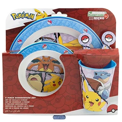 Afbeelding van Pokemon Herbruikbare Picknick Serviesset (5 delig) &quot;Catch &#039;Em All&quot; in stijl!