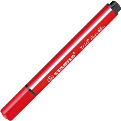 Afbeelding van Stabilo Trio Scribbi Viltstift Met Meeverende Punt Rood